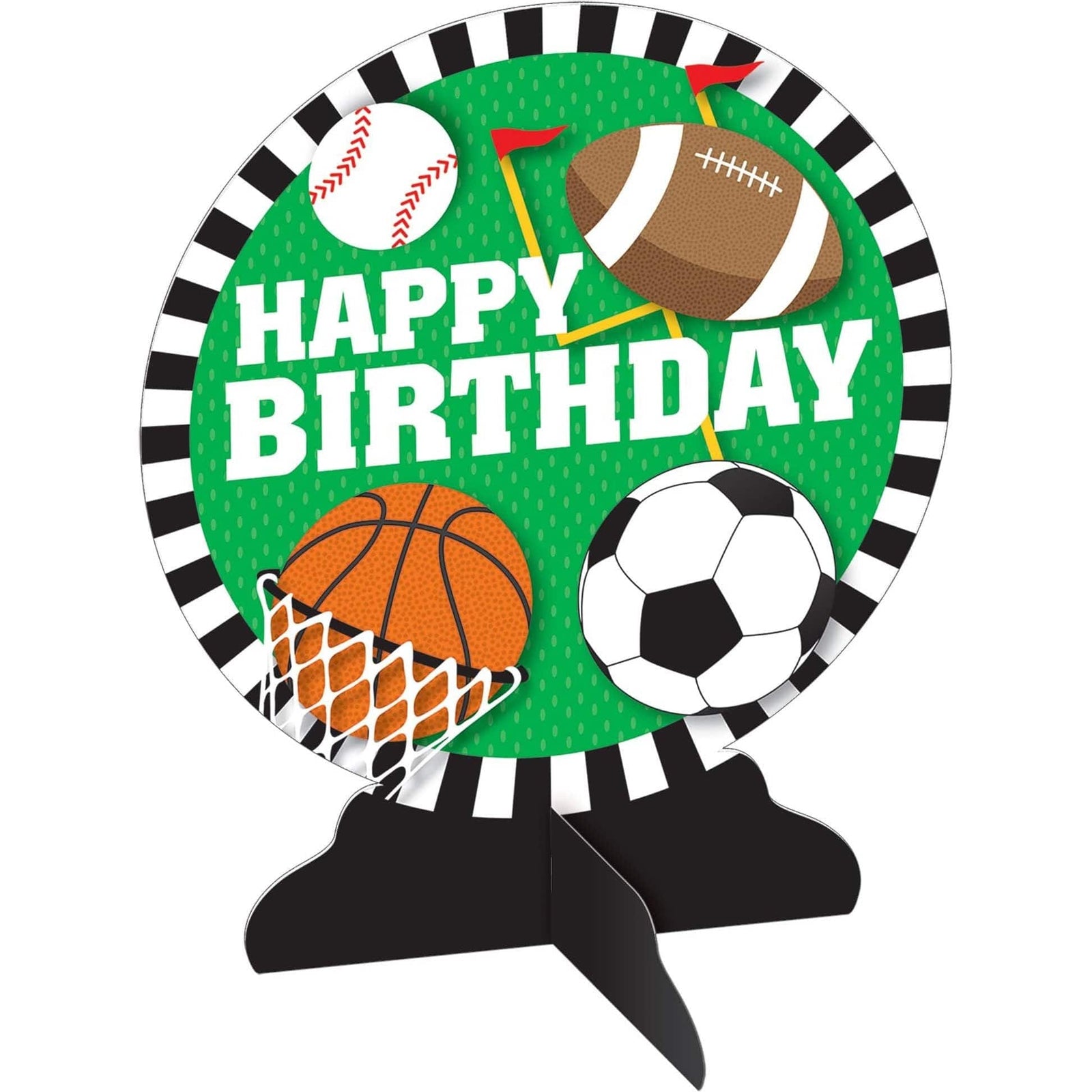 Amscan THEME: SPORTS All Star Birthday Table Centerpiece