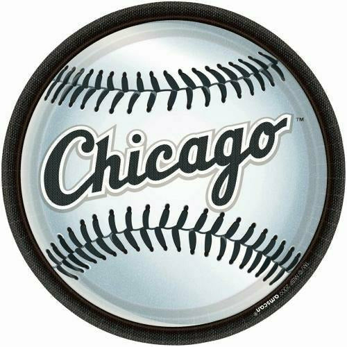 Amscan THEME: SPORTS Chicago White Sox Major League Baseball Collection 9&quot; Round