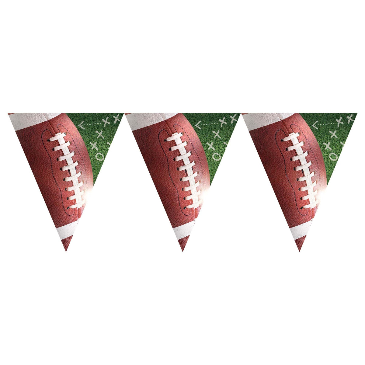 Amscan THEME: SPORTS Football Plastic Pennant Banner