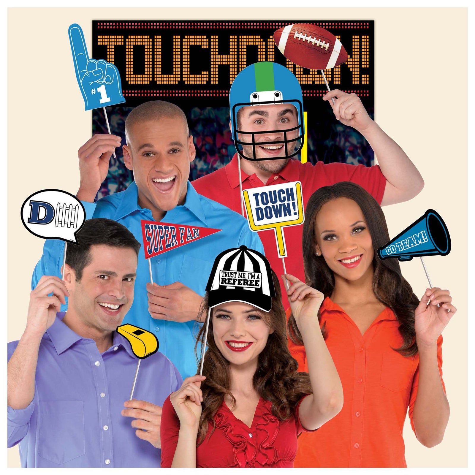 Amscan THEME: SPORTS Game Day Photo Props Kit