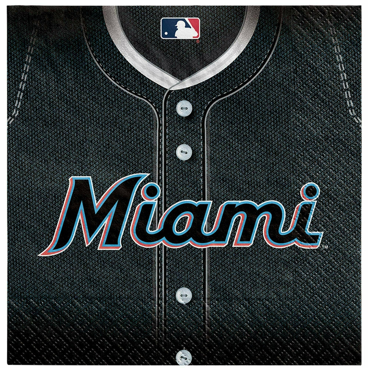 Amscan THEME: SPORTS Miami Marlins Luncheon Napkins