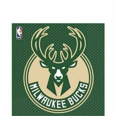 Amscan THEME: SPORTS Milwaukee Bucks Lunch Napkins