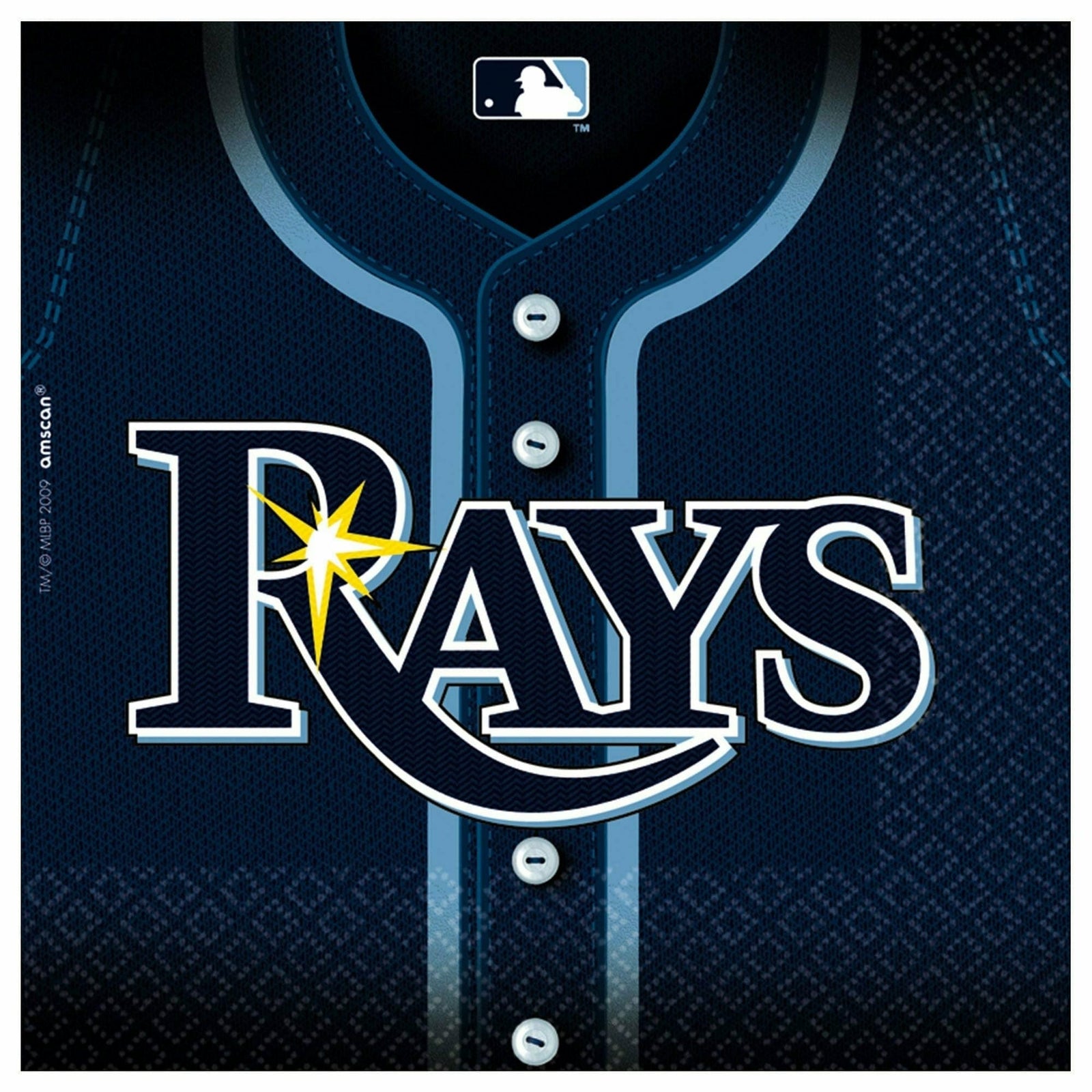 Amscan THEME: SPORTS Tampa Bay Rays™ Luncheon Napkins