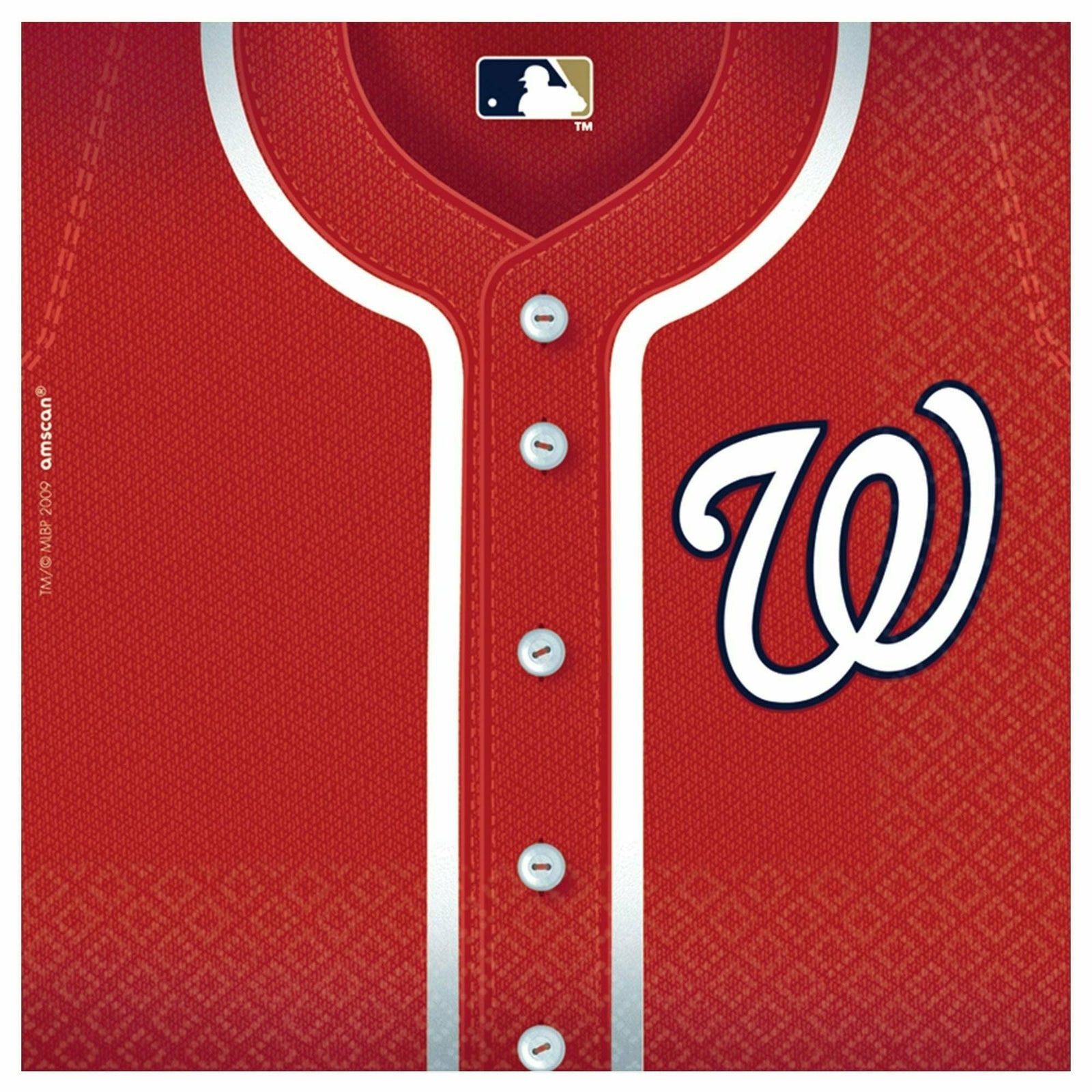 Amscan THEME: SPORTS Washington Nationals Luncheon Napkins