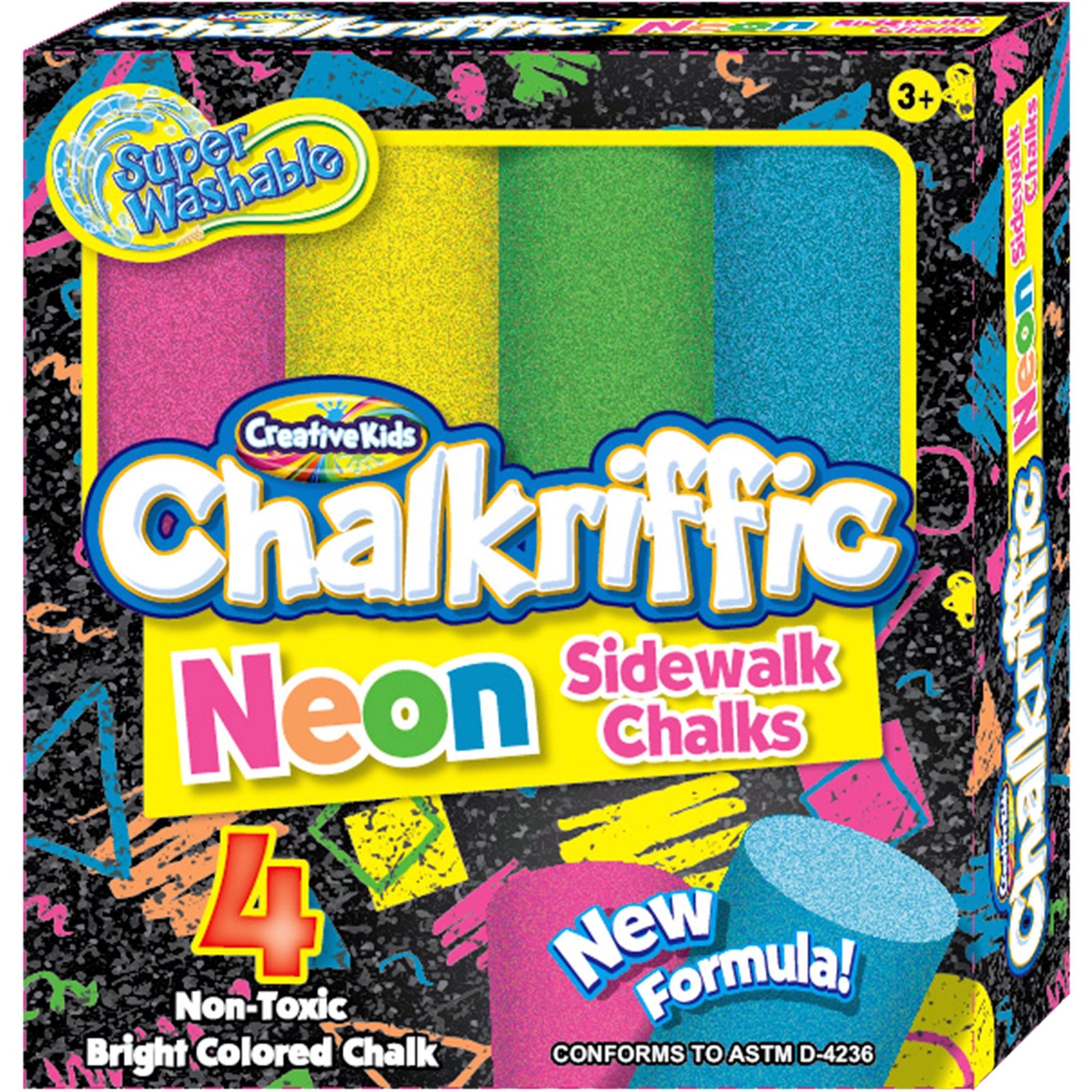 Amscan TOYS Neon Sidewalk Chalk