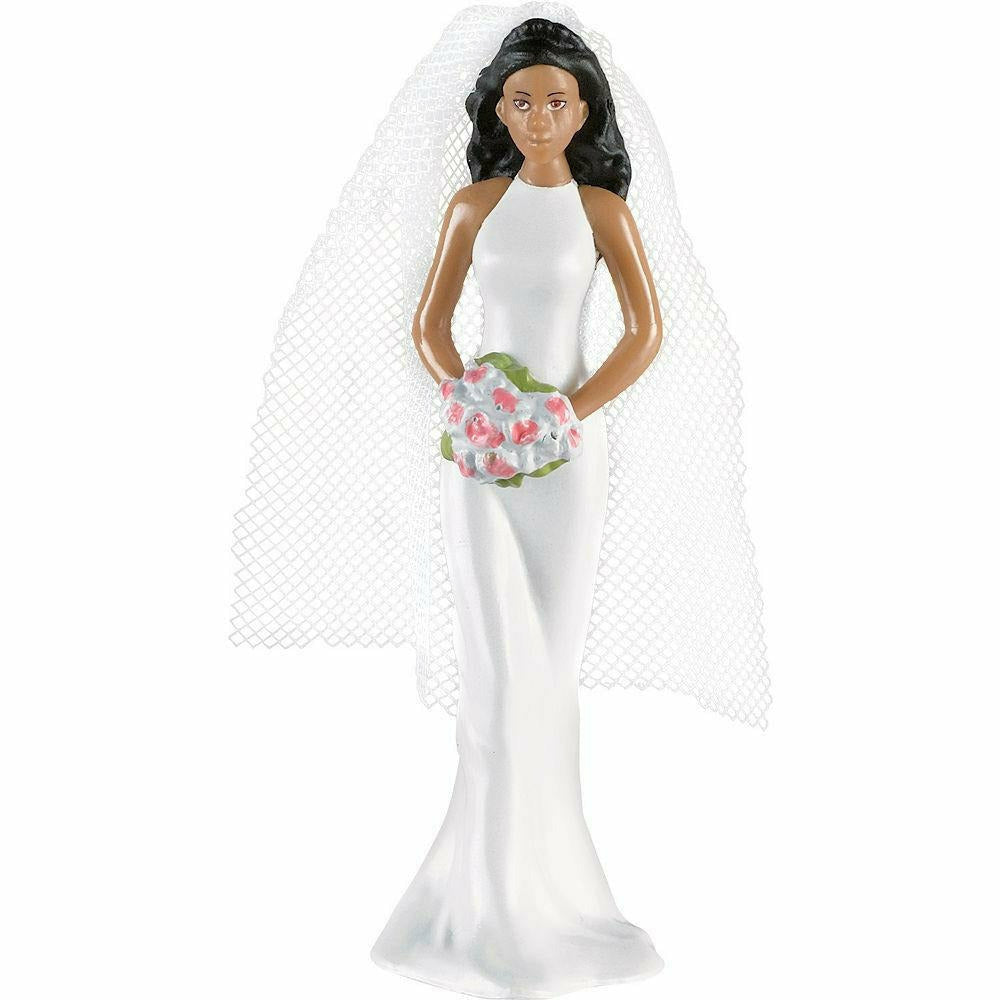 Amscan WEDDING African American Bride Cake Topper