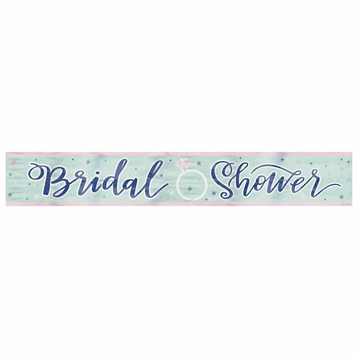 Amscan WEDDING Mint Bridal Shower Foil Banner