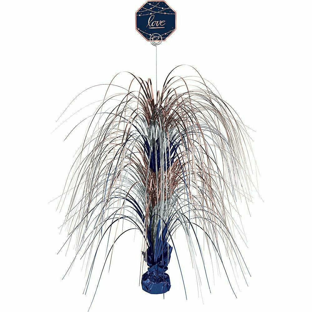 Amscan WEDDING Navy Love Spray Centerpiece