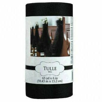 Amscan WEDDING Tulle Spool Jet Black