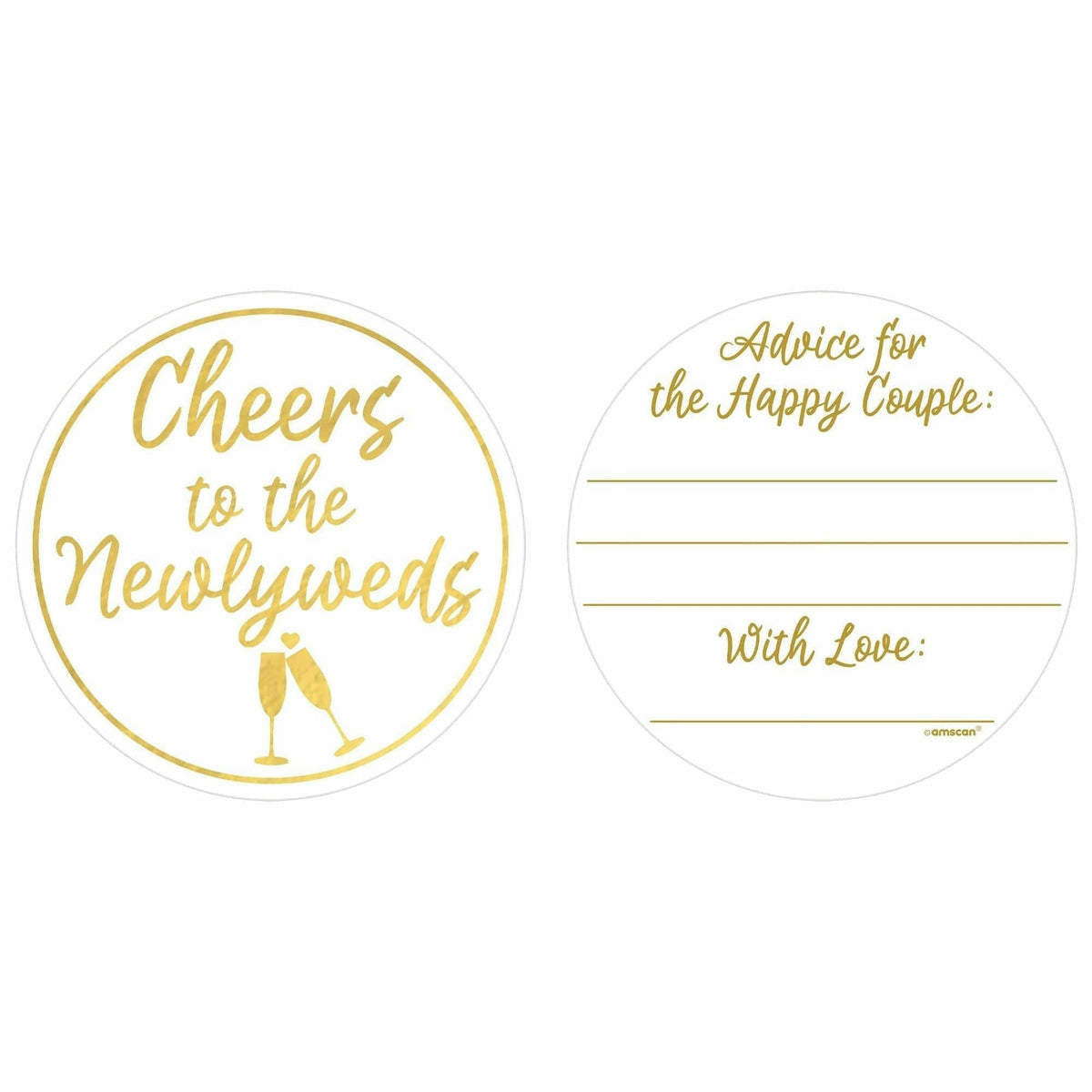 Amscan WEDDING Wedding Coasters