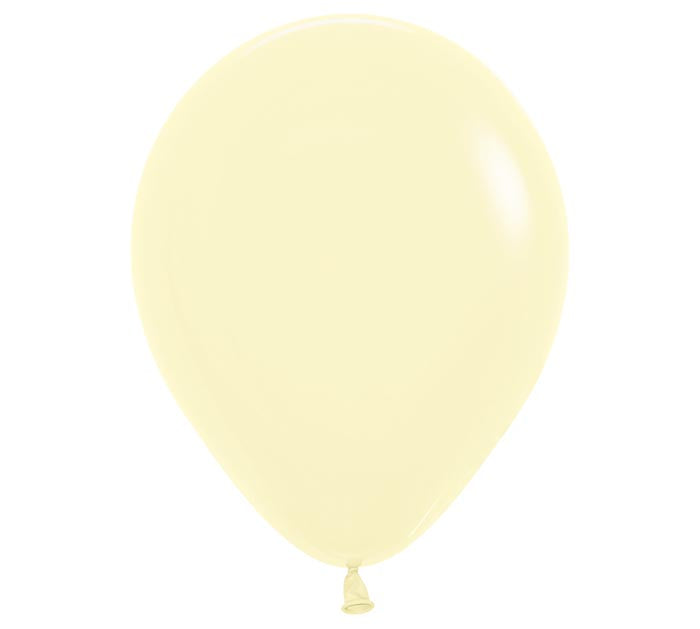 Pastel Matte Yellow Latex Balloon 1ct, 5&quot; 