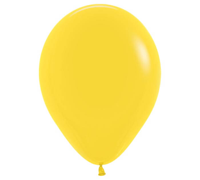 Fashion Yellow Latex Balloon 5"