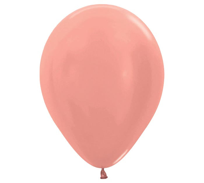 Metallic Rose Gold Latex Balloon 1ct, 11"