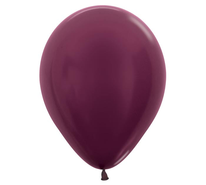 Metallic Burgundy Latex Balloon 1ct, 11&quot;