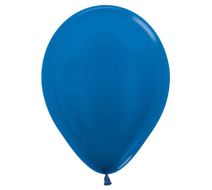 Metallic Blue Latex Balloon 1ct, 11"