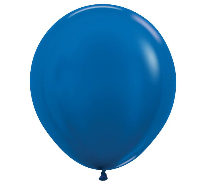 Metallic Blue Latex Balloon 1ct, 18&quot; 