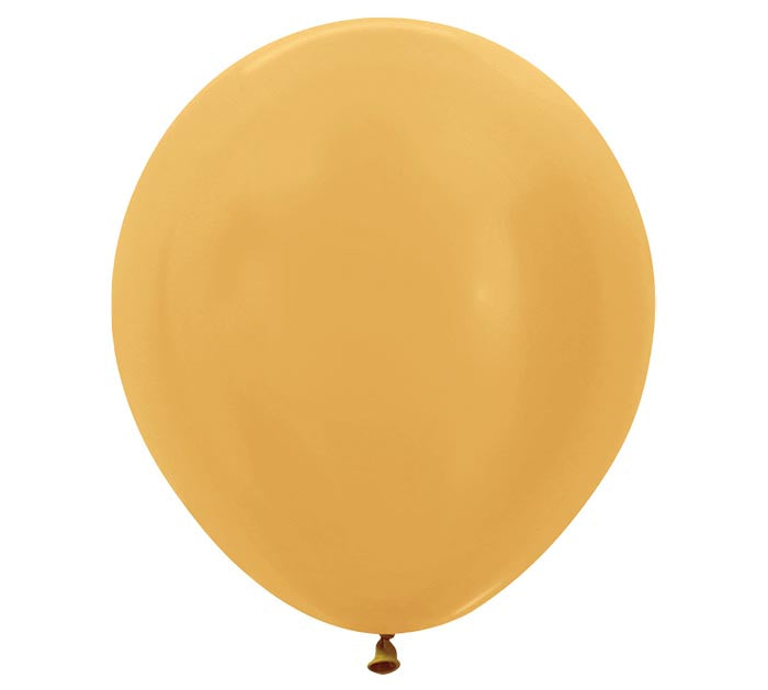 Metallic Gold Latex Balloon 1ct, 18&quot; 