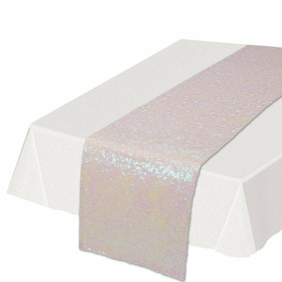 Beistle Company, INC. BASIC Opalescent Sequined Table Runner