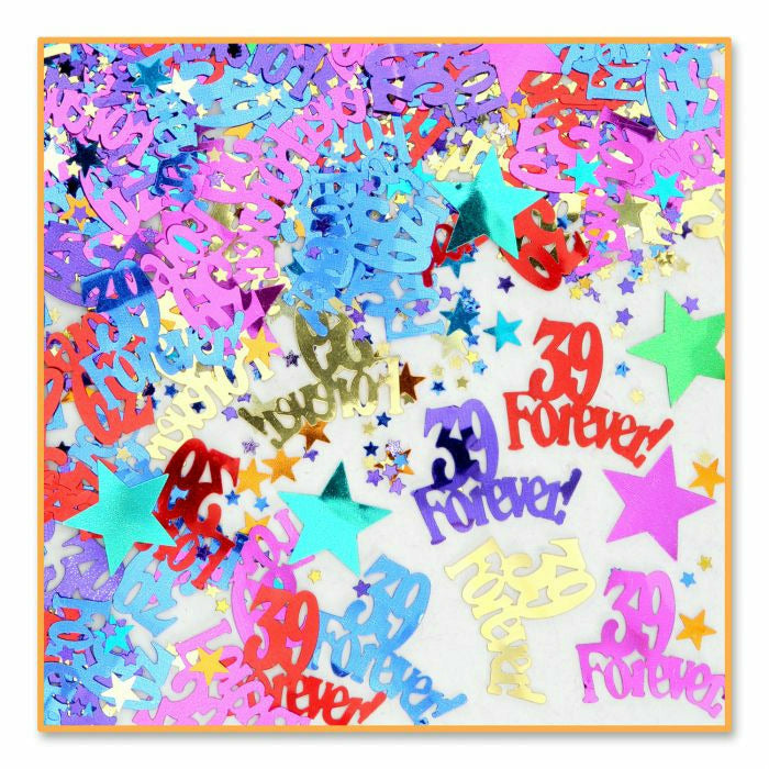 Beistle Company, INC. BIRTHDAY 39 Forever! Confetti