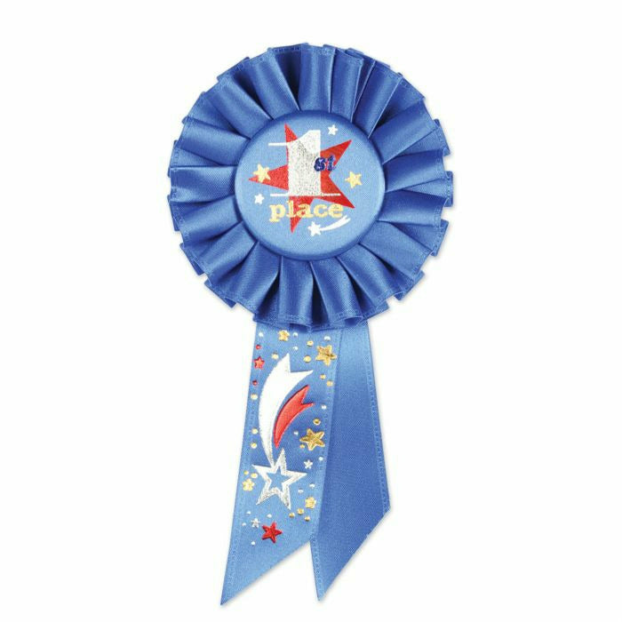 Beistle Company, INC. BOUTIQUE 1st Place Rosette Rosette Assortment BIRTHDAY BOY