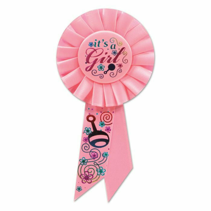 Beistle Company, INC. BOUTIQUE It's a Girl Rosette Rosette Assortment BIRTHDAY BOY