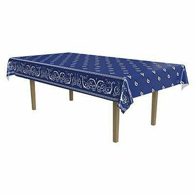 Beistle Company, INC. DECORATIONS Bandana Tablecover 54" x 108"