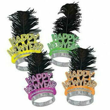 Beistle Company, INC. HOLIDAY: NEW YEAR&#39;S Neon Swing Tiaras