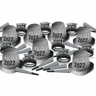 Beistle Company, INC. HOLIDAY: NEW YEAR&#39;S New Year &quot;2022&quot; Silver Asst for 50