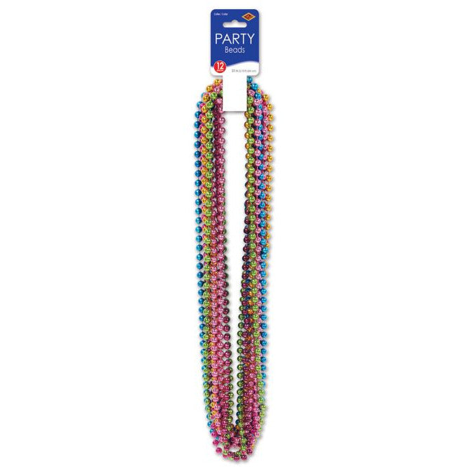 Beistle Company, INC. HOLIDAY: NEW YEAR&#39;S Party Beads - Multicolor