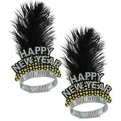 Beistle Company, INC. HOLIDAY: NEW YEAR&#39;S Silver &amp; Gold Cheers To The NY Tiara