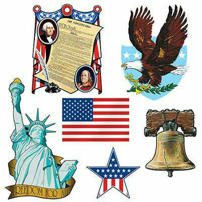 Beistle Company, INC. HOLIDAY: PATRIOTIC Patriotic Cutouts