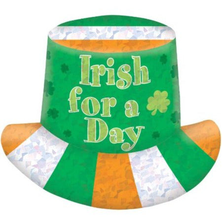 Beistle Company, INC. HOLIDAY: ST. PAT'S Hat Prismatic Irish Flag