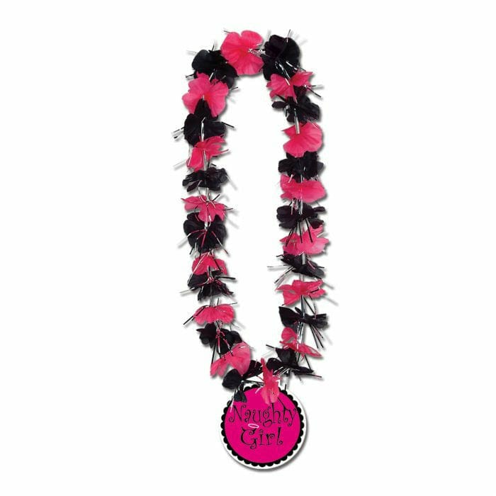 Beistle Company, INC. LUAU Wearables Party Lei w/Naughty Girl Medallion