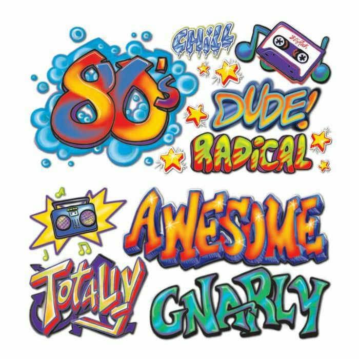 Beistle Company, INC. THEME 80&#39;s Graffiti Props