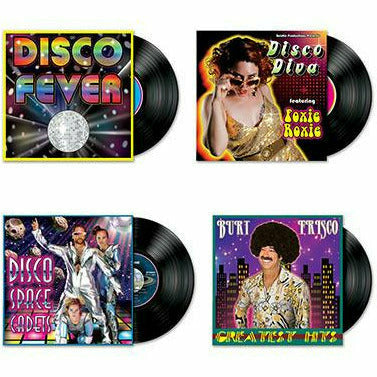 Beistle Company, INC. THEME Disco Album Cutouts 12¼&quot; x 15&quot;-18&quot;