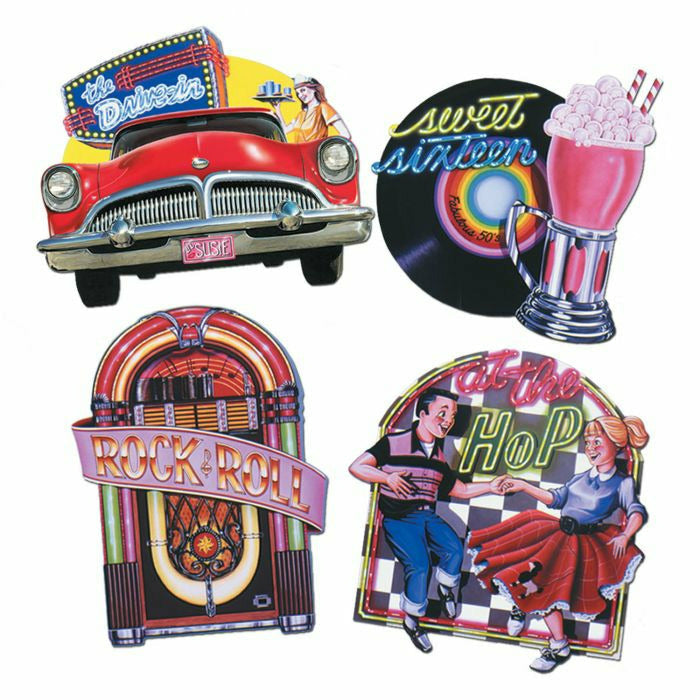 Beistle Company, INC. THEME Fabulous 50's Cutouts