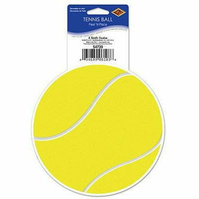 Beistle Company, INC. THEME: SPORTS Tennis Ball Peel &#39;N Place 5¼&quot; Sh