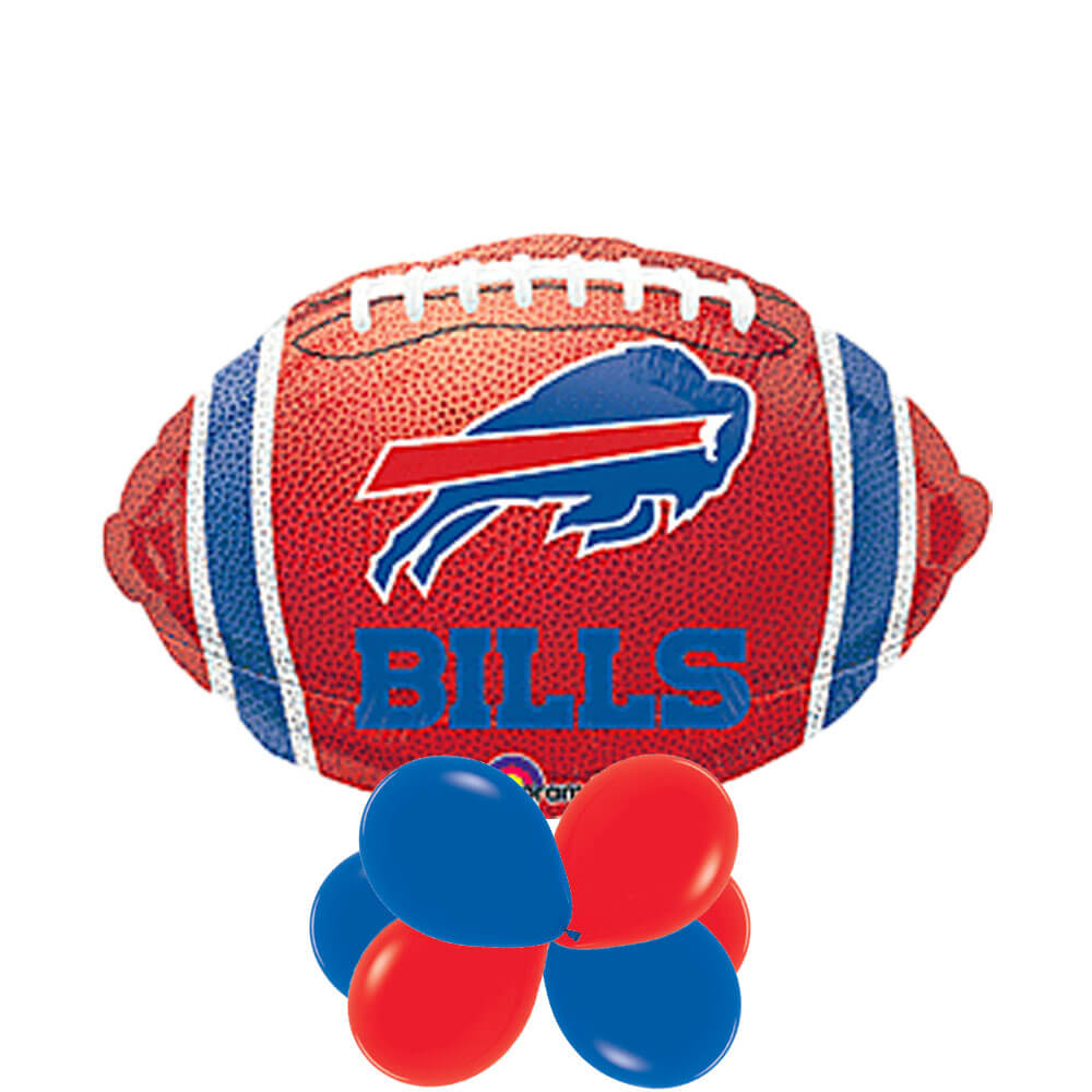 Buffalo Bills Football Foil Balloon Centerpiece, 10pc