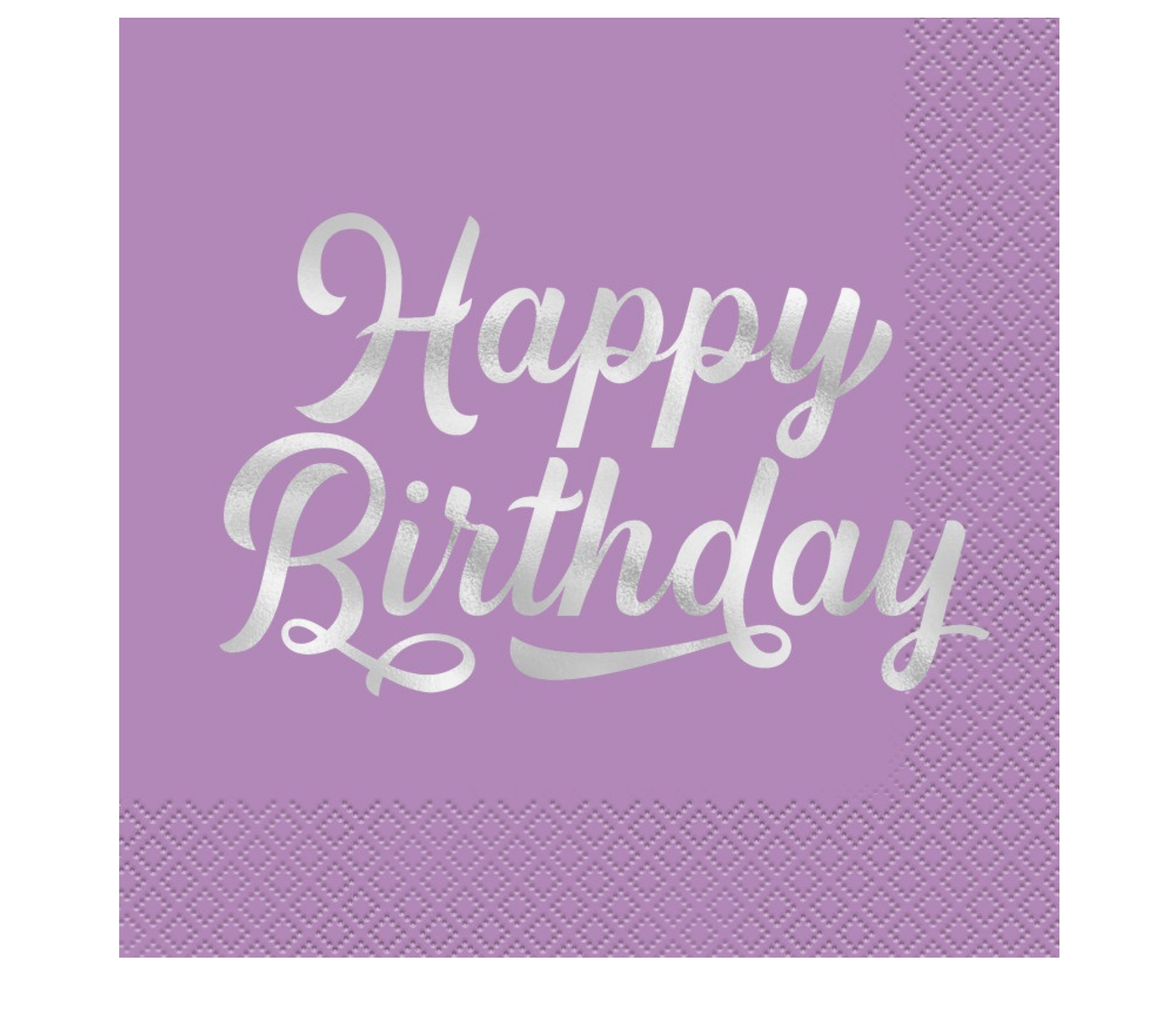 Bold Birthday Lunch Napkins 16ct - Foil Stamping