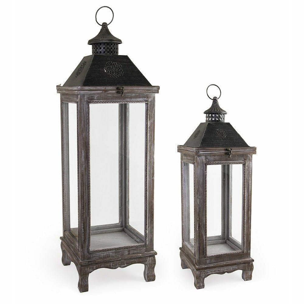 Boston International, Inc. BOUTIQUE Large Corydon Rope Edge Lanterns