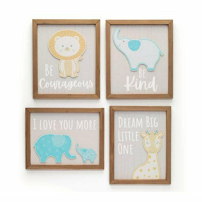 Burton and Burton BABY SHOWER Be Courageous SWEETEST SAFARI WALL HANGERS ASSORTED