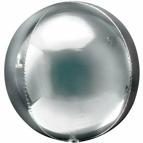 Burton and Burton BALLOONS 089 16&quot; Silver Orbz