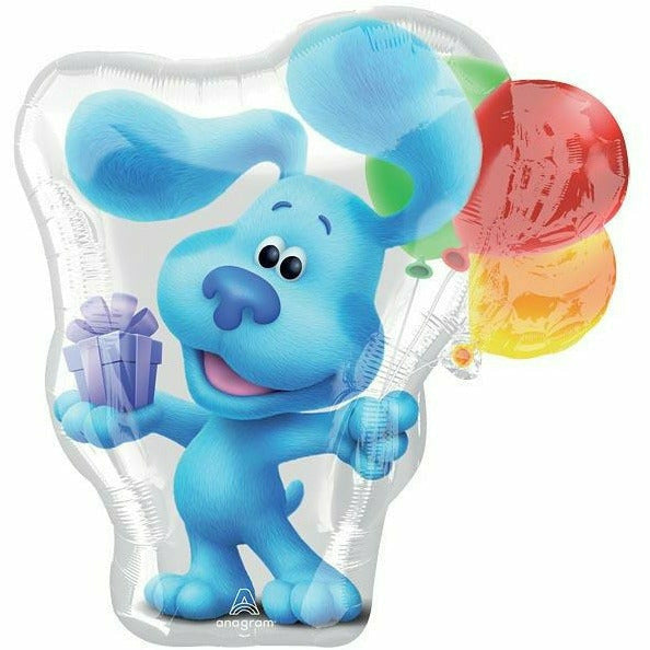 Burton and Burton BALLOONS 100 25&quot; Blue&#39;s Clues HBD Mylar Balloon