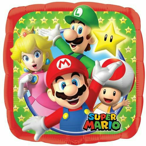 Burton and Burton BALLOONS 102 17" Super Mario Bros Foil