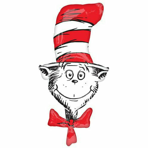 Burton and Burton BALLOONS 111 42&quot; Dr. Seuss Cat in the Hat Foil