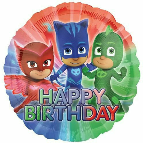 Burton and Burton BALLOONS 126 17&quot; PJ Masks Happy Birthday Foil