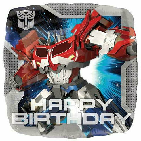 Burton and Burton BALLOONS 129 17&quot; Transformers Happy Birthday Foil