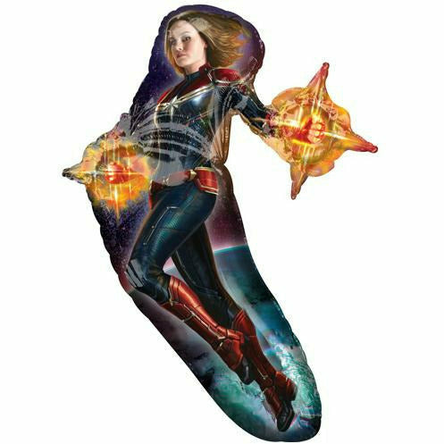 Burton and Burton BALLOONS 154A 37&quot; Captain Marvel Jumbo Foil