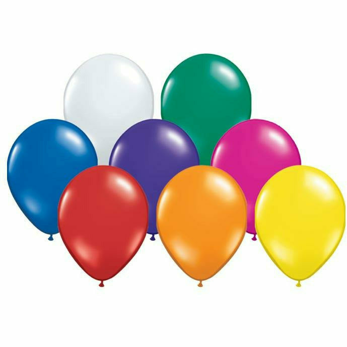 Burton and Burton BALLOONS 16&quot; QUALATEX JEWEL ASSORTMENT flat