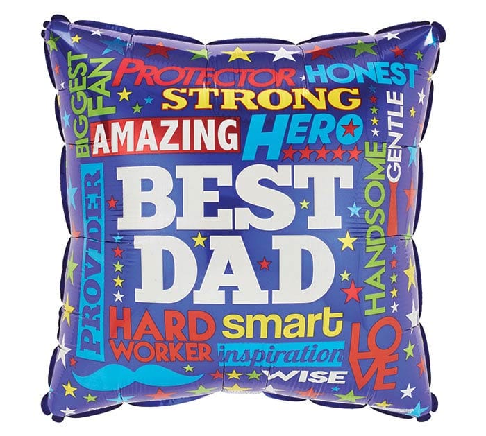 Burton and Burton BALLOONS 17&quot; BEST DAD FOIL BALLOON